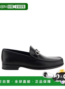 香港直邮Salvatore Ferragamo 黑色Gancini Reversible Bit Mocca