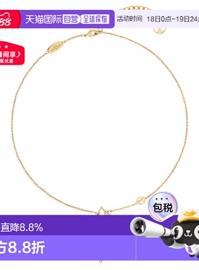 自营1h可退 欧洲直邮LV路易威登项链23新款FLOWERGRAM女金色镂空