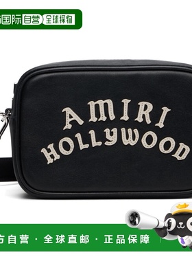1h可退 香港直邮AMIRI 男士 黑色 Hollywood 相机包 AMBGCM1028