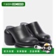香港直邮Jil 女士 Sander 1h可退 吉尔 桑达 皮质凉拖 black黑色