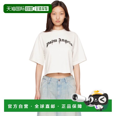 1h可退 香港直邮Palm Angels 棕榈天使 女士 白色 Dripping Curve