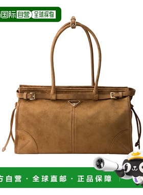 香港直邮Prada Bonnie 大号绒面革手提包单肩包 1BA4332C4SVMOO