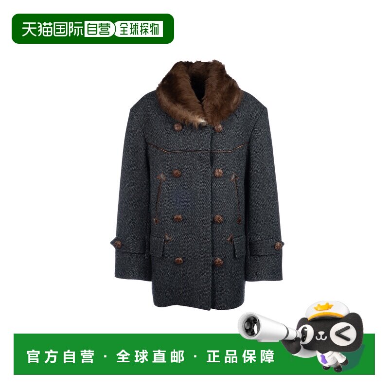 1h可退 香港直邮PRADA 女士外套 P653SP17VQF0308 AW2025 灰色 CA