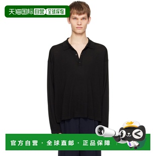 1h可退 香港直邮The Row 男士 黑色 Djon Polo 衫 268Y590