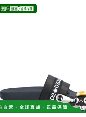 1h可退 香港直邮Dsquared2 二次方 女士 凉鞋 black黑色 舒适时尚