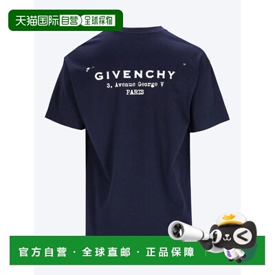 1h可退 香港直邮Givenchy 纪梵希 男士 短袖T恤 BM71NK3YRJ针织