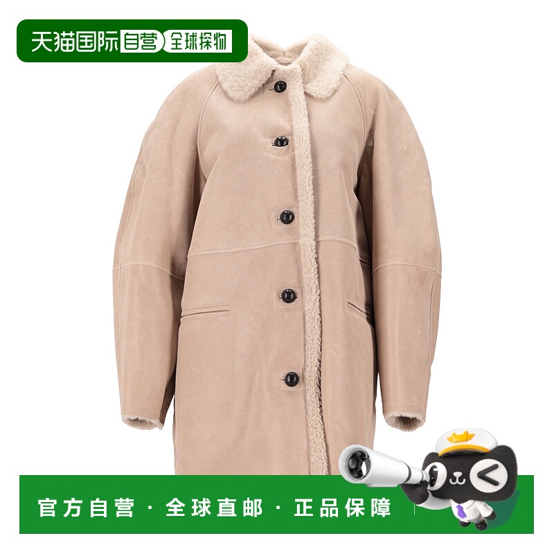 香港直邮Isabel Marant 单排扣大衣 MA0452FAC3A03I