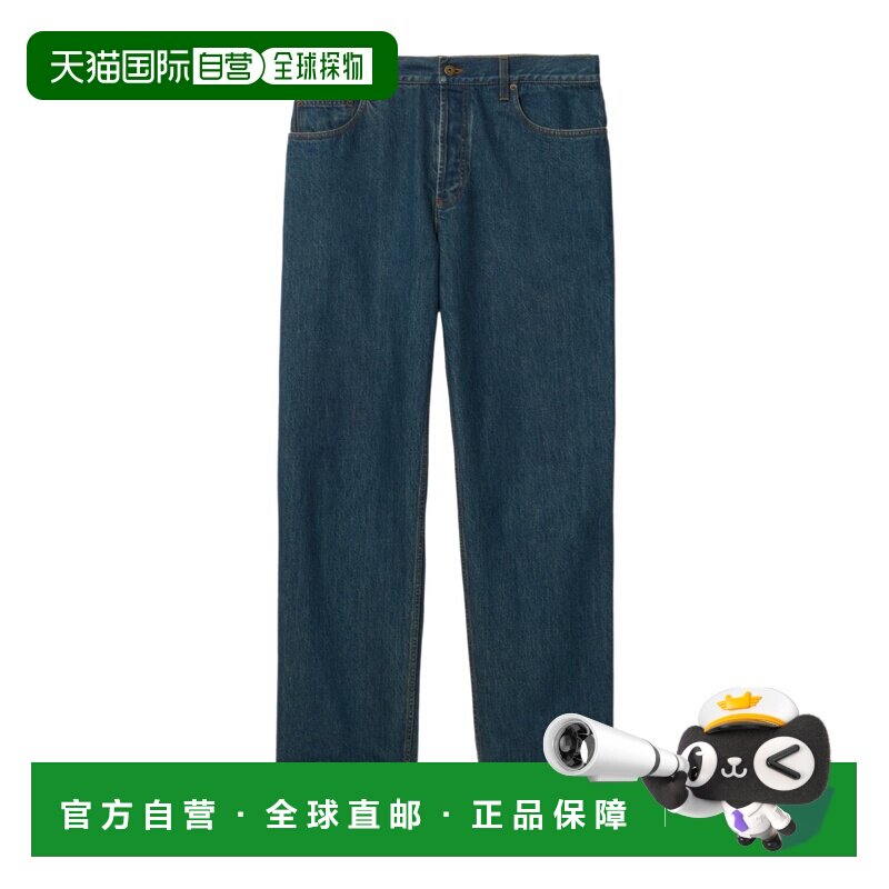 1h可退 香港直邮BURBERRY 男士牛仔裤 81163611 SS2026 蓝色 腰带