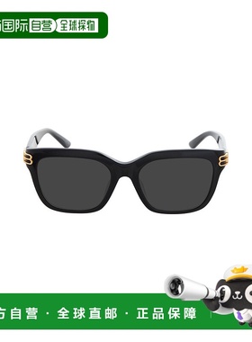 欧洲直邮BALENCIAGA (2025) Casino Square Affor 女士黑色太阳镜