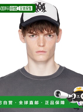 1h可退 香港直邮AMIRI 男士 黑色 MA Two Tone 卡车司机帽 AMHATR