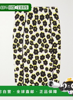 香港直邮Lanvin 朗雯 女士 提花中长半身裙 RWST0005K103E22S1