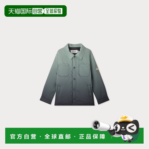 欧洲直邮Bonpoint小樱桃 Laker 男孩绿色聚酯纤维防水绗缝外套