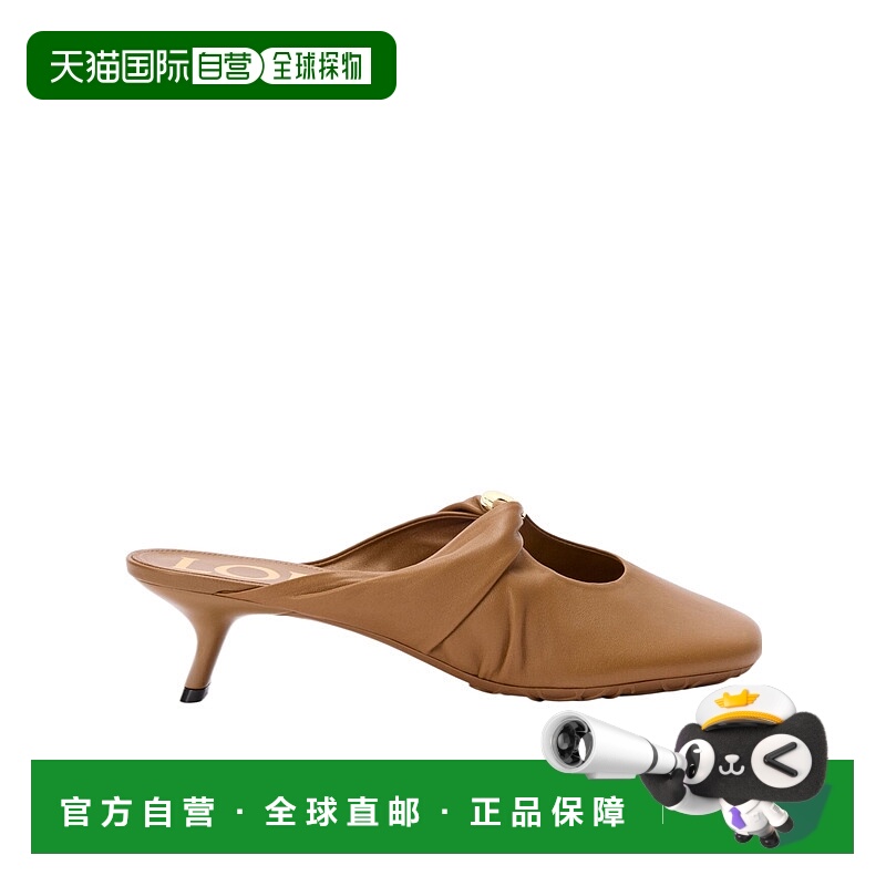 香港直邮Loewe Pebble 纳帕小羊皮高跟凉鞋 L815379X95罗意威