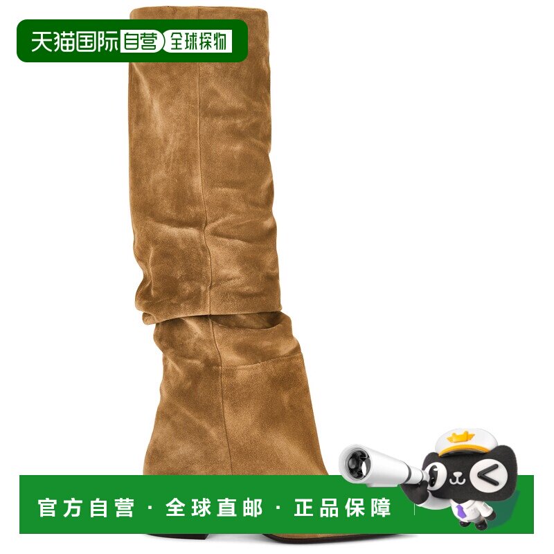 香港直邮KHAITE 女士 Andee 及膝宽松长筒靴高跟鞋靴子 F1101726
