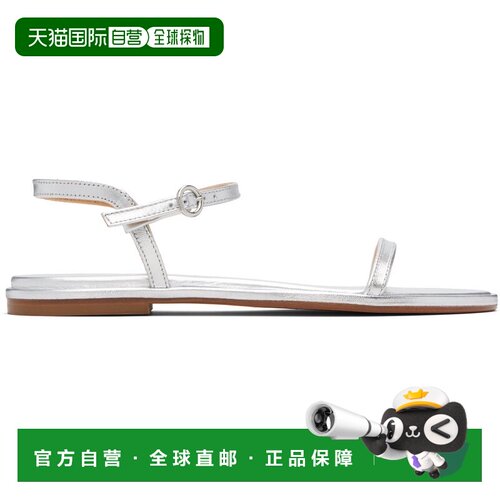1h可退 香港直邮aeyde 女士 银色 Nettie Leather 凉鞋 A11FSTTTR