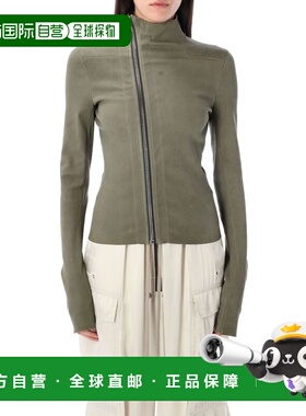 1h可退 香港直邮rick owens 瑞克 欧文斯 女士 GARY 皮革夹克 RP0