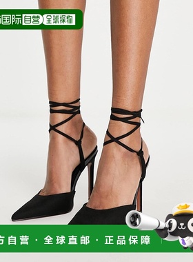 1h可退 香港直邮ASOS 女士 Prize 设计裹腿高跟鞋(黑色)