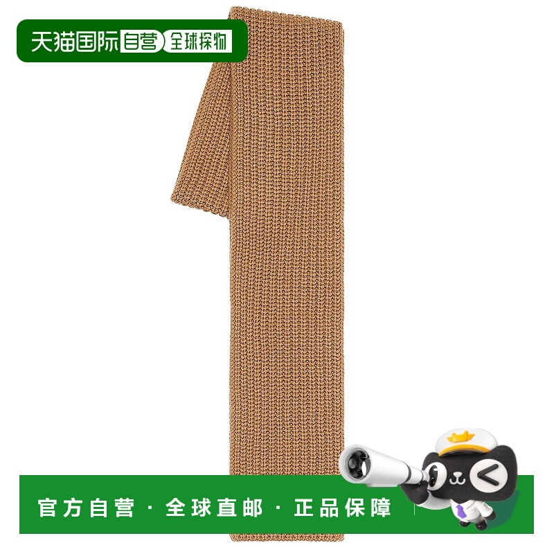 1h可退 香港直邮Saint Laurent 圣罗兰 女士 嵌花罗纹羊绒围巾 84