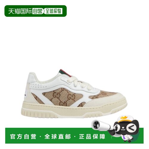 香港直邮Gucci 徽标系带运动鞋 793956AADOW