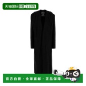 香港直邮Y PROJECT 女士 1h可退 黑色棉质大衣 201CO003F530BLACK