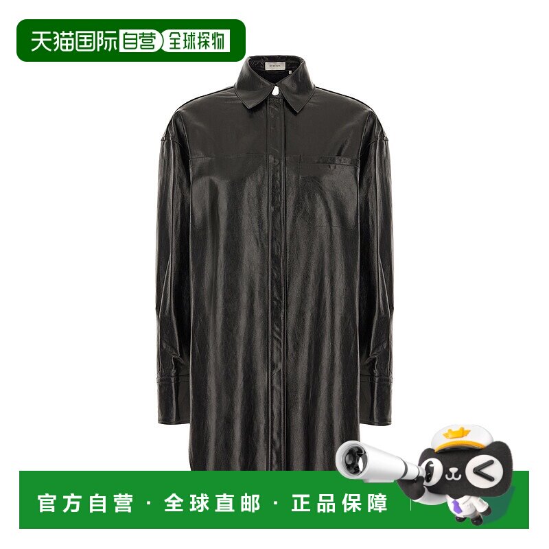 香港直邮Sportmax 斯宝麦斯 女士 黑色皮革夹克 BOREL002