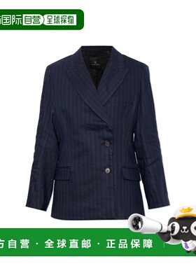 香港直邮Anine Bing 女士外套 A0112103STR250NAVYPINSTRIPE