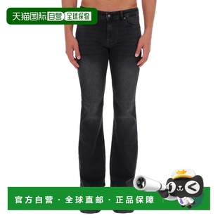 1h可退 香港直邮versace 范思哲 男士 NUMBER 修身拼凑牛仔裤 79G