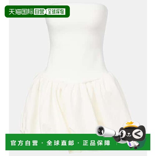 1h可退 香港直邮Simkhai 女士 Pollie 亚麻人造丝混纺迷你连衣裙