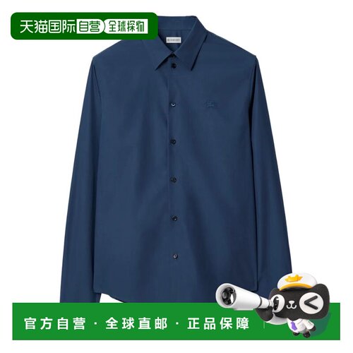 欧洲直邮BURBERRY 男士衬衫 8122006B4382 SS2026 蓝色 REGULAR F