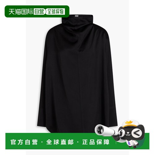 1h可退 香港直邮toteme 女士 垂褶缎面衫 244WRT0371FB0208001BLA