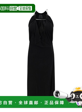 1h可退 香港直邮Givenchy 纪梵希 女士 黑色 Chain 连衣裙 BW21TT
