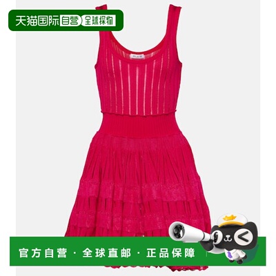 1h可退 香港直邮Alaia 女士 Crinoline 迷你连衣裙 pink粉色 舒适