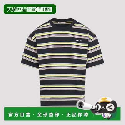 香港直邮MARNI 男士T恤 HUJY0001S0UTC682STY48 AW2支付后1h可退