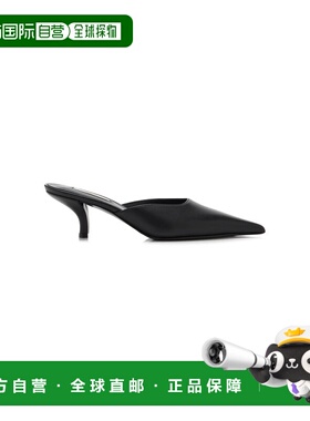 香港直邮toteme 女士 Sharp 皮质凉拖 black黑色 舒适时尚