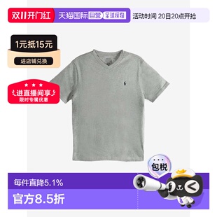 Polo Ralph Lauren拉夫劳伦大童V领纯色T恤春夏女款323832906011