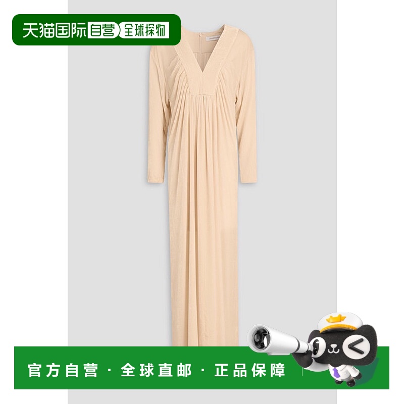 香港直邮ZIMMERMANN 女士 褶皱天鹅绒长款连衣裙 9570DS242C丝绸