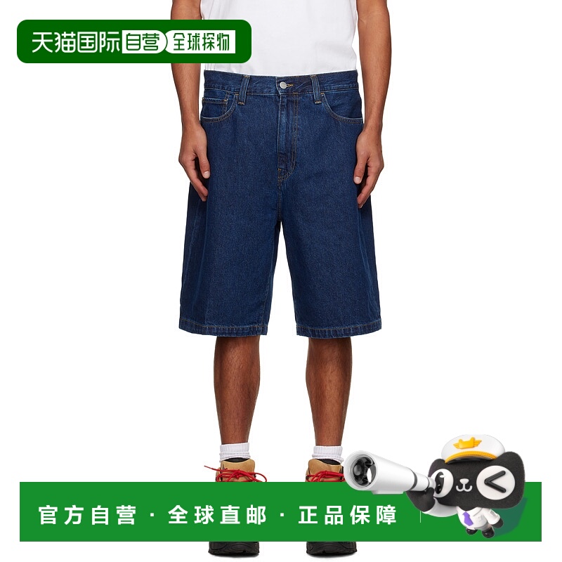 1h可退 香港直邮CARHARTT WIP 男士 蓝色 Landon 牛仔短裤 I03046