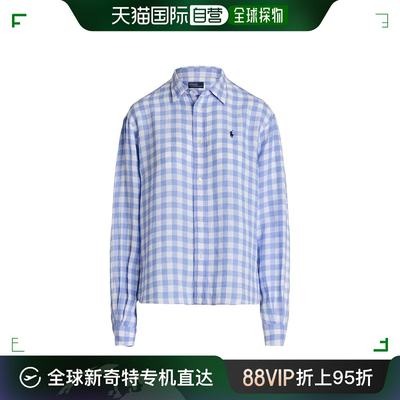 香港直邮Polo Ralph Lauren Polo 拉夫 劳伦 女士 格纹印花衬衫 2