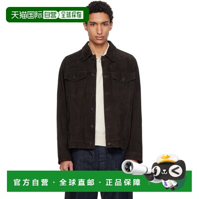 1h可退 香港直邮BOSS 波士 男士 棕色 Regular Fit Nappalan 绒面