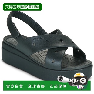 欧洲直邮Crocs卡骆驰女鞋凉鞋BROOKLYN 4U CROSS STRAP SANDAL