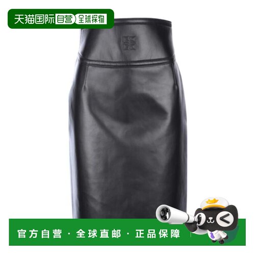 1h可退 香港直邮GIVENCHY 女士半身裙 BW40HB610N001 AW2023 黑色