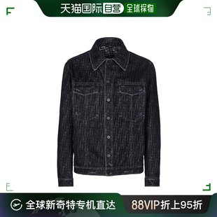 香港直邮Fendi FW0428APSW 大廓型翻领牛仔外套