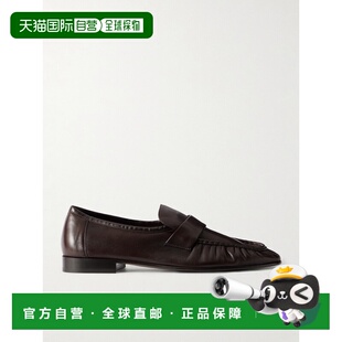 1h可退 香港直邮The Row 男士 皮质乐福鞋 F2018SN60 brown棕色