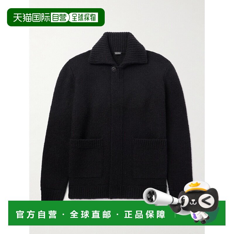 1h可退 美国直邮zegna 杰尼亚 男士 拉绒针织军装夹克 UEF82A8159