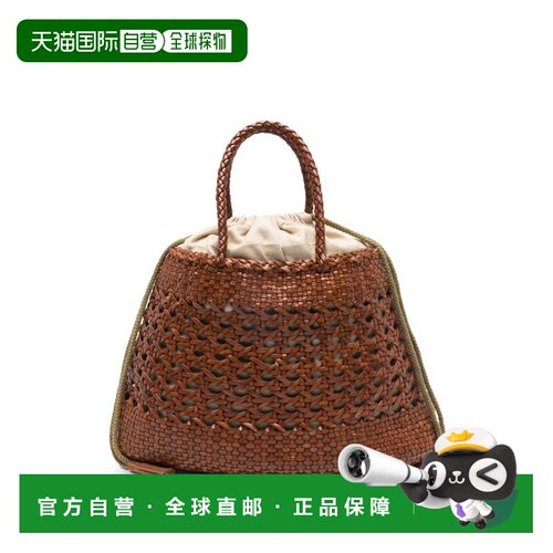 香港直邮DRAGON DIFFUSION 女士 棕色小牛皮手袋 DGS68881TAN