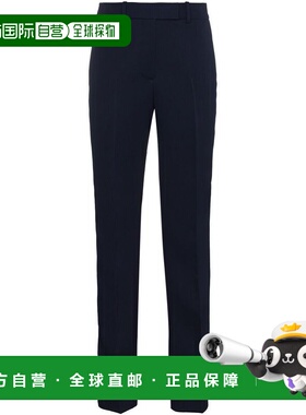 1h可退 香港直邮calvin klein 女士 蓝色精细剪裁裤子 83WWPB06