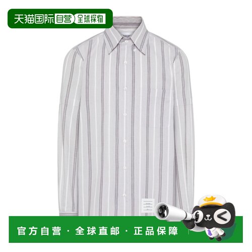 1h可退 香港直邮Thom Browne 斜纹臂章衬衫 MWL437OF1157男装