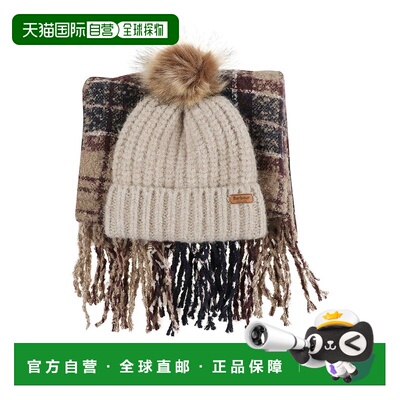 1h可退 香港直邮Barbour 巴伯尔 女士 'Saltburn' 小便帽&围巾组