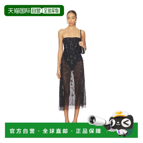 1h可退 香港直邮Simkhai 女士 Carmela 中长连衣裙 5251192SC吊带