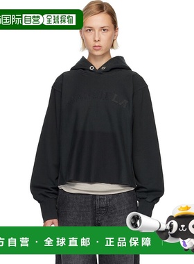 香港直邮Maison Margiela 马丁 马吉拉 女士 黑色徽标连帽衫 S51G